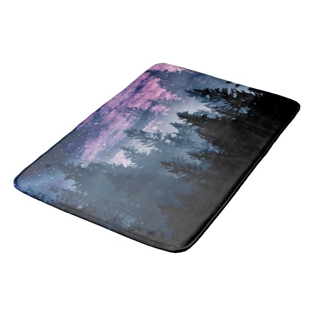 Forest Galaxy Dream #1 #wall #decor #art Bath Mat (Angled)
