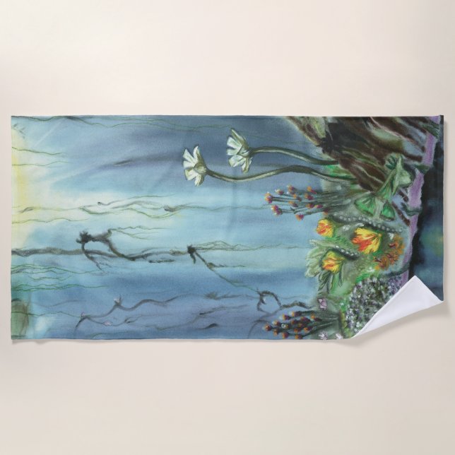 Forest Garden Beach Towel (Front)