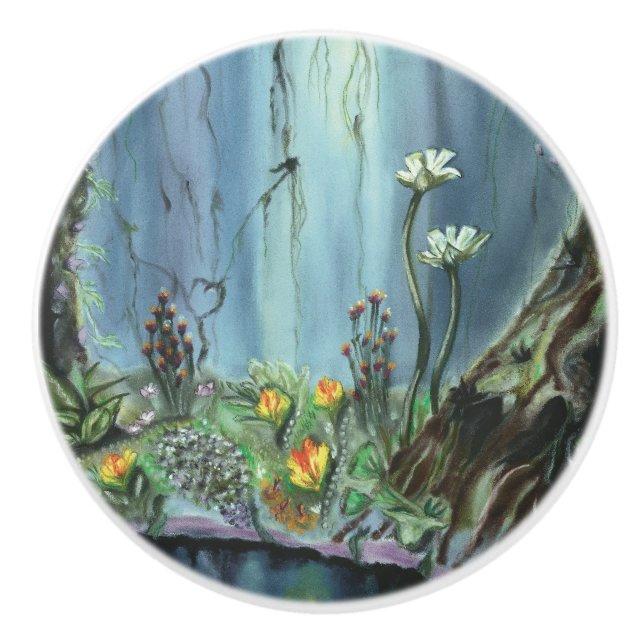 Forest Garden Ceramic Knob (Front)