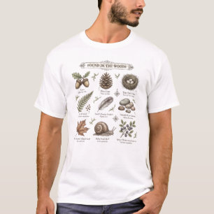 Forest Gathering Tea Party Woodland Animals Vintag T-Shirt