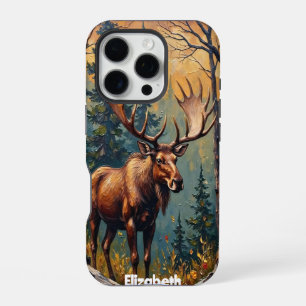Forest Giant: Moose and Peaks iPhone 16 Pro Case