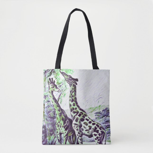 Forest Giraffe  Tote Bag (Front)