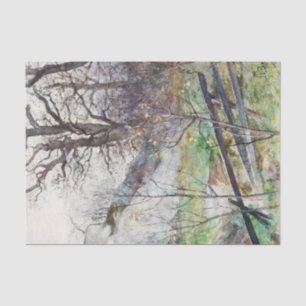 Forest Glade with Fence by Julia Beck Tissue Paper