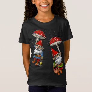 Forest Gnomes Hippie Mushrooms Nature Fungi Psyche T-Shirt