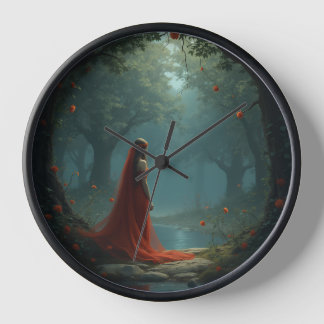 forest goddess  clock