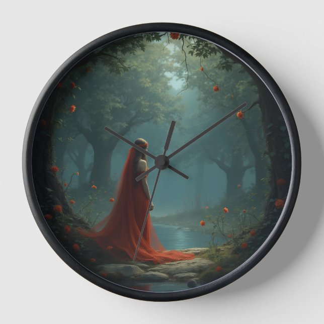 forest goddess  clock (Front)