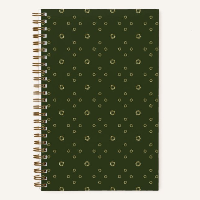 Forest | Golden Zinnia Sun Notebook (Front)