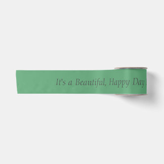 Forest Green 5FA777 - Custom Message or Blank Satin Ribbon