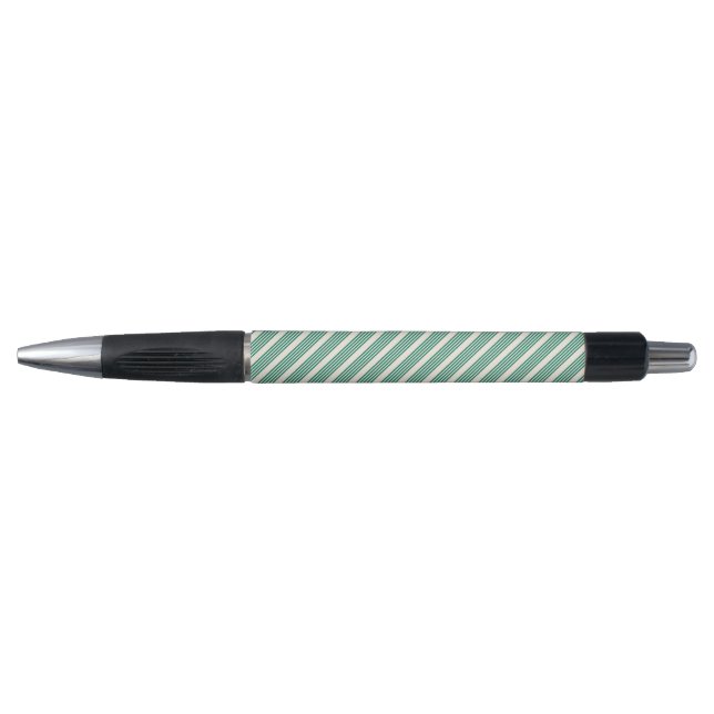 Forest green and beige five stripes pattern (Front)