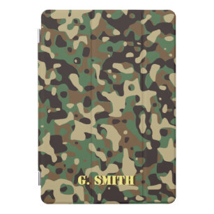 Forest Green and Brown Camouflage. Camo your iPad Pro Cover