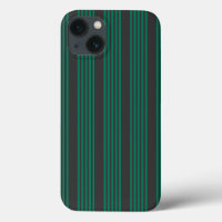 Forest green and charcoal fives stripe pattern