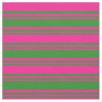 Forest Green and Deep Pink Stripes/Lines Pattern