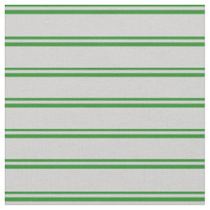 Forest Green and Light Grey Coloured Pattern Fabric
