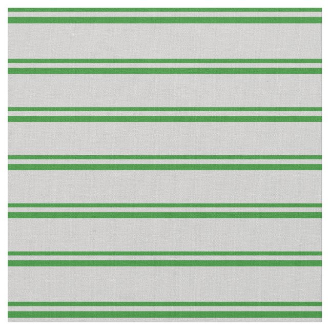 Forest Green and Light Grey Coloured Pattern Fabric (Close Up)