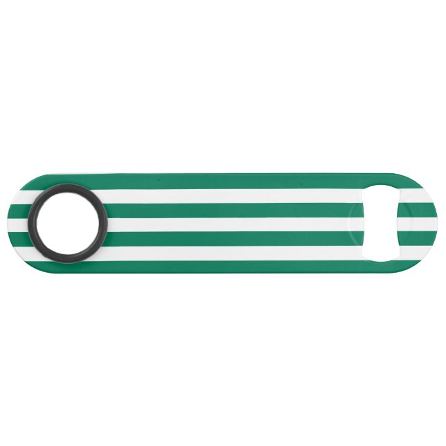 Forest green and white candy stripes (Back Horizontal)