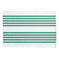 Forest green and white five stripe pattern
