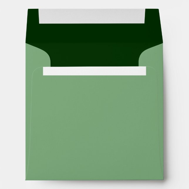 Forest Green Background Colour Customise This! Envelopes (Back (Bottom))