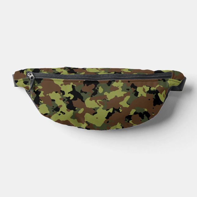 Forest Green Camo Bum Bags (Lay Down)