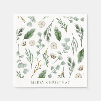 Forest Green Christmas Napkins