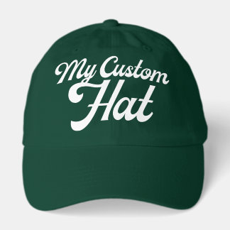 FOREST GREEN Custom Baseball Cap Blank (Dad Cap)