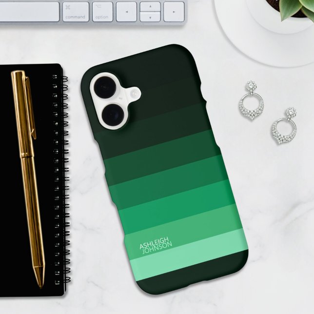 Forest Green Fade Gradient Color Stripes  (Creator Uploaded)