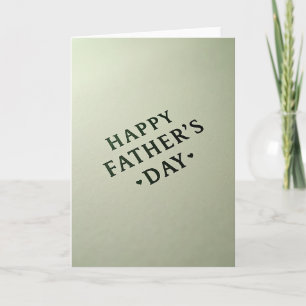 Forest Green Fathers Day Card
