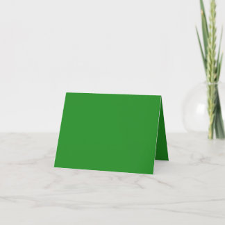 Forest Green Folded Thank You Card – Customisable