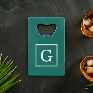 Forest Green Framed Monogram