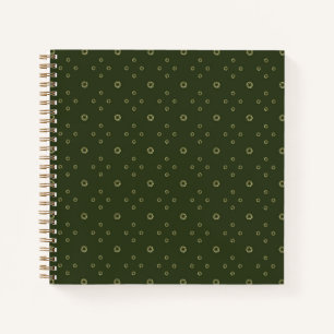 Forest Green Golden Zinnia Sun Notebook