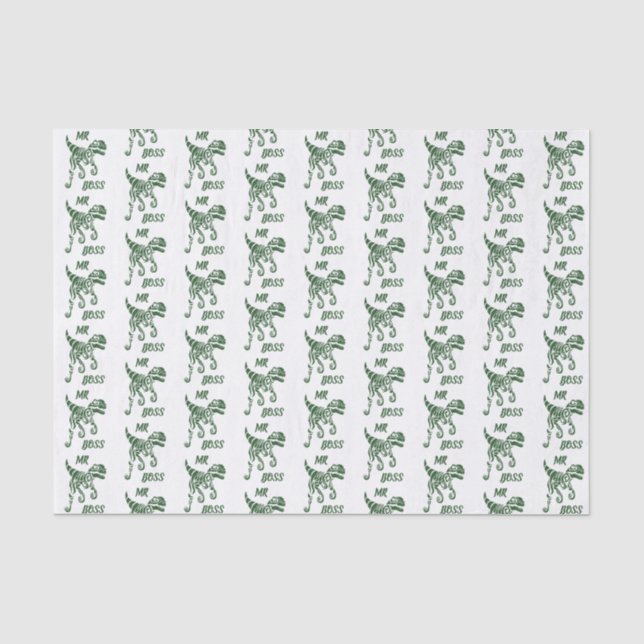 Forest Green Hunter Raptor  Tissue Paper (Front)