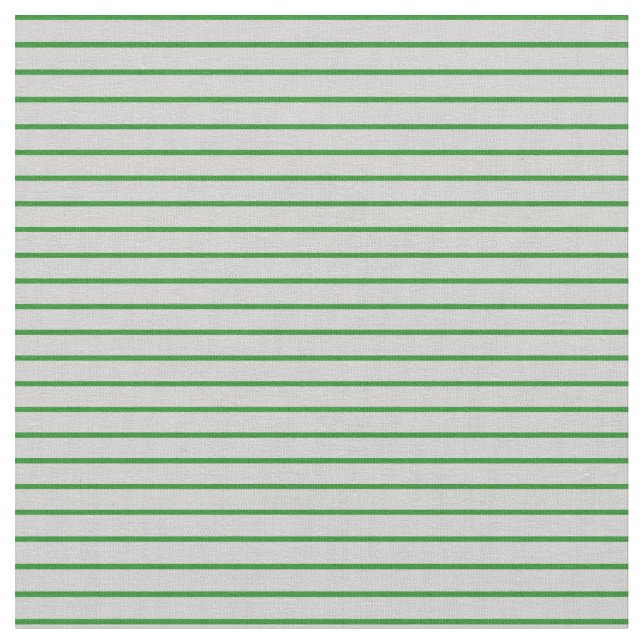 Forest Green & Light Grey Striped/Lined Pattern Fabric (Close Up)