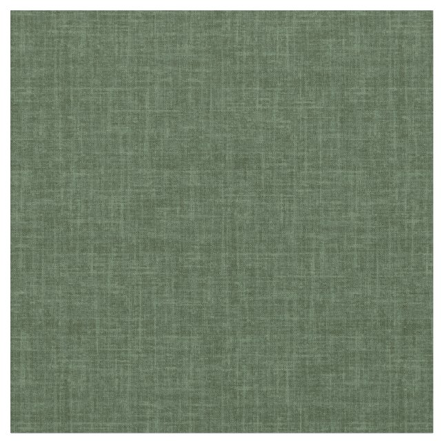 Forest Green Linen Fabric (Close Up)