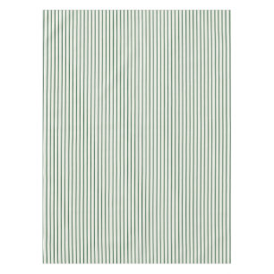 Forest Green Narrow Farmhouse Ticking Stripe Tablecloth