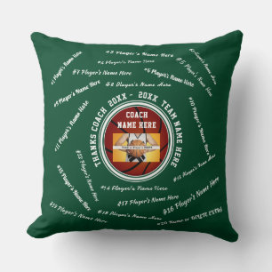 Forest Green Photo Basketball Coach Gifts Cushion