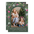 Forest Green Pink Botanical Foliage Arch 1 Photo