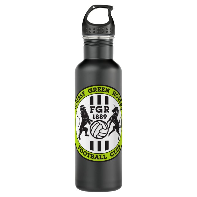 Forest Green Rovers FC Essential T Shirt 710 Ml Water Bottle (Front)