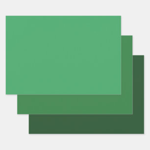 Forest Green Shades Wrapping Paper Sheet