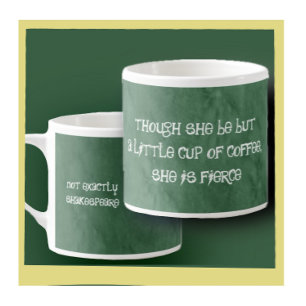 Forest Green Shakespeare Espresso Cup