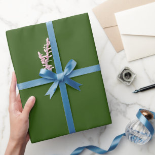 Forest Green, Solid Colour Minimalist Wrapping Paper