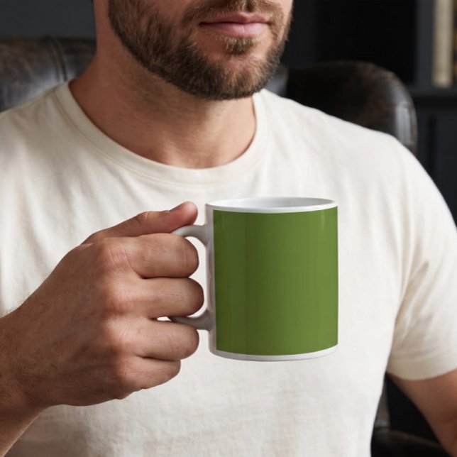 Forest Green Solid Colour Plain Coffee Mug (Creator Uploaded)