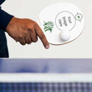 Forest Green Stegosaurus Spiked Dinosaur Ping Pong Paddle