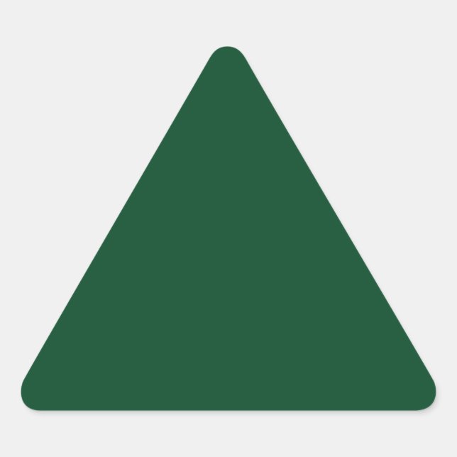 Forest Green Triangle Sticker (Front)