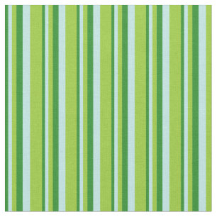 Forest Green, Turquoise, and Green Coloured Lines Fabric
