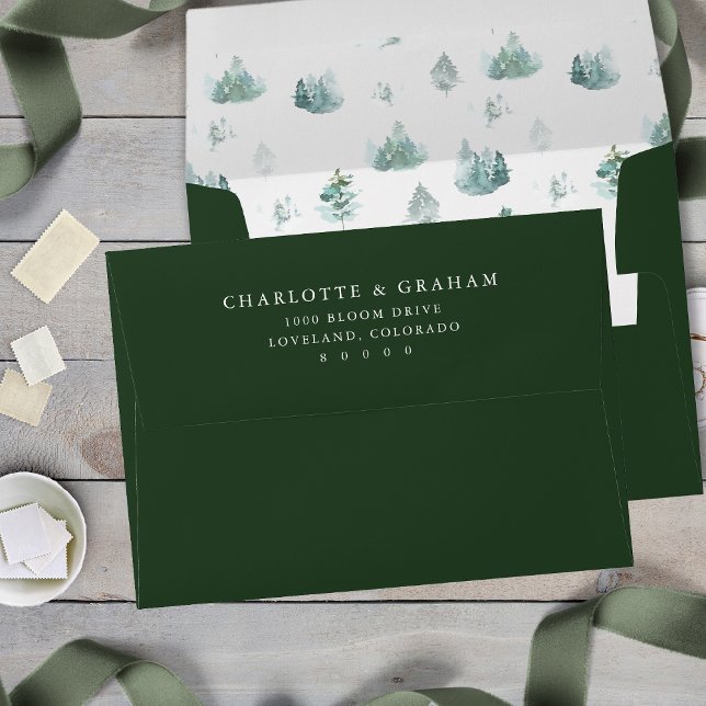 Forest Green Wedding Envelope (Forest Green Wedding Envelope
)
