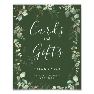 Forest Green Wedding Photo Print