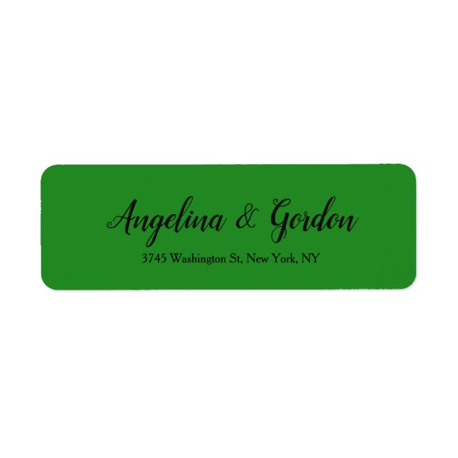 Forest Green Wedding Professional Elegant (Front)