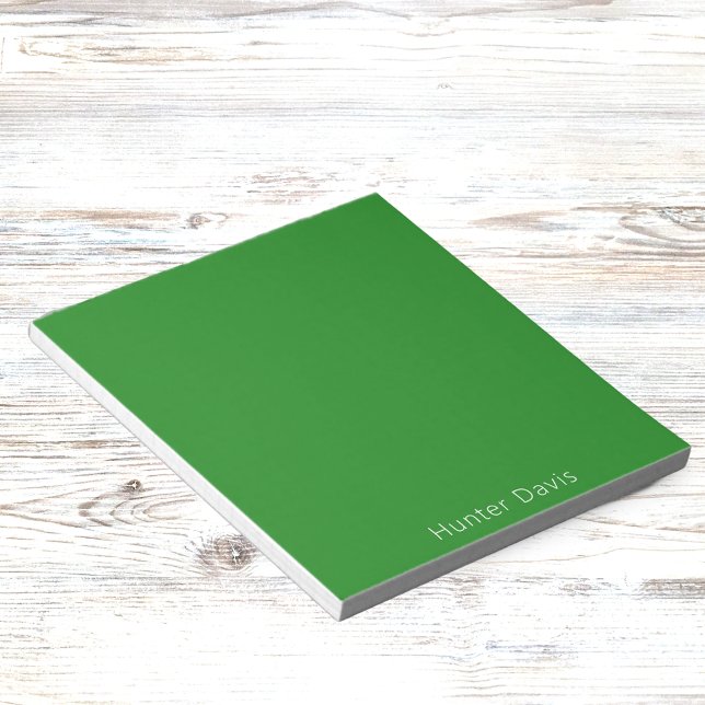 Forest green white name notepad (Creator Uploaded)