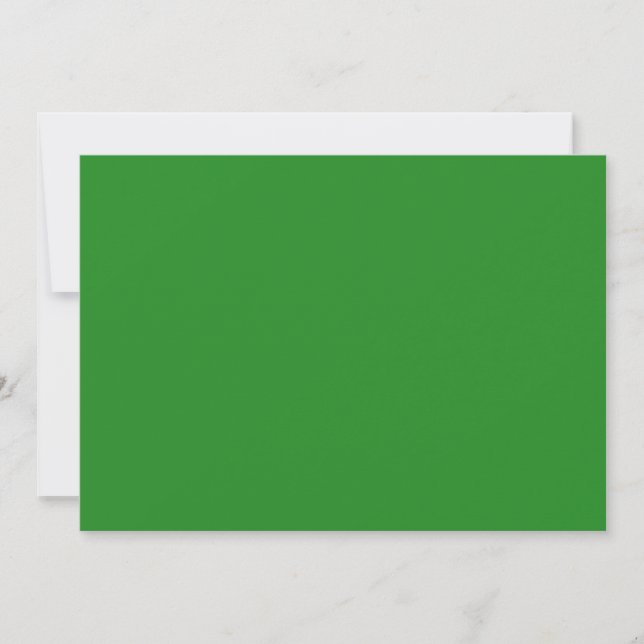 Forest Green & White Save the Date – Customisable (Front)