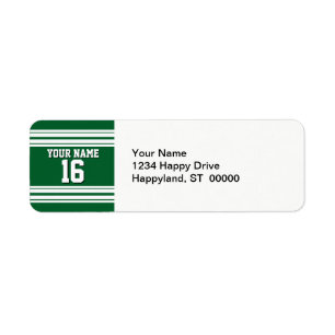 Forest Green White Team Jersey Custom Number Name