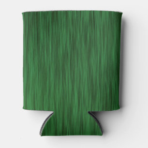 Forest Green Wood Grain Look Can Cooler